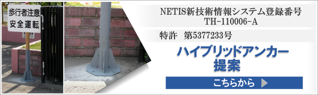 NETIS震災復旧・復興支援におけるハイブリッドアンカーの提案